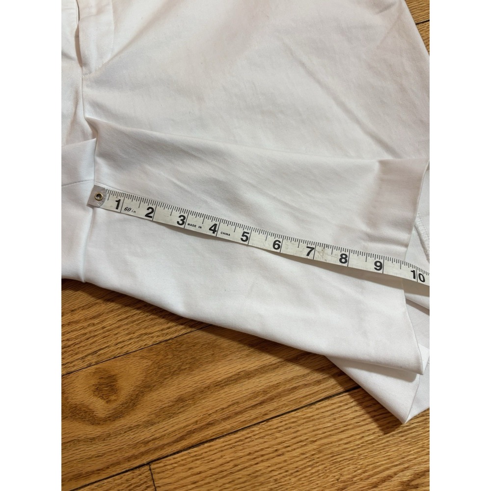 Lauren Ralph Lauren Bermuda Chino Shorts White Cotton Comfort-Womens Sz 16 - Picture 7 of 9